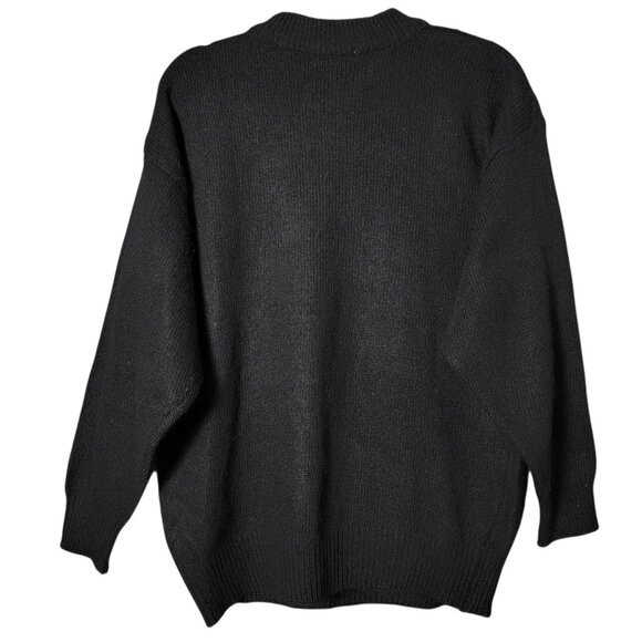 VTG Mariea Kim Womens 80s Retro Artsy Abstract Embroidered Sequin Sweater Medium - Picture 5 of 9